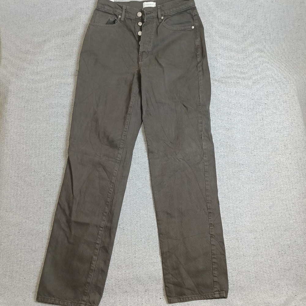 PacSun Dad Jean Women 27 Olive Brown Excellent Button Fly High Rise Straight